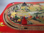 Gorgeous Vivid 1958 DISNEYLAND Express Train Tin Litho- All Metal LAYOUT Only by MARX Walt Disney Productions Mickey Mouse Club Online