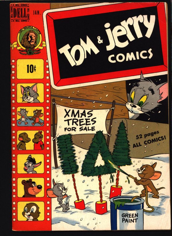 TOM and JERRY #66 CHRISTMAS 1950 Dell Comics, Hanna Barbera, Cartoons, Droopy, Barney Bear, Hot on Sale