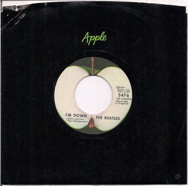 BEATLEmania! 7  APPLE Single 5476,HELP,I m Down,John Lennon,Paul McCartney,George Harrison,Ringo Starr Online now