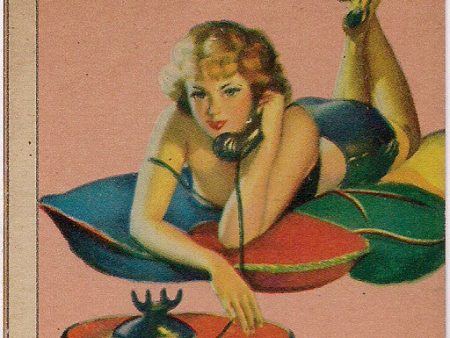 Rare Original American Beauties  A Live Wire  1940s Chessecake PinUp GUM CARD Gum, Inc. Philadelphia Pennsylvania Sale