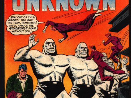 Challengers of the Unknown #41, Jack Kirby, Bob Brown, DC Comics, Ace Morgan, Rocky Davis, Red Ryan, Professor Hale 1965 VG Fashion