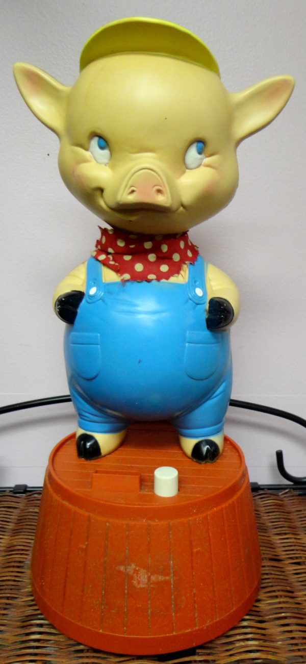 Battery Operated Mascon Toy Co PIGGY BANK 1970s mechanical Plastic toy PIG Online Hot Sale