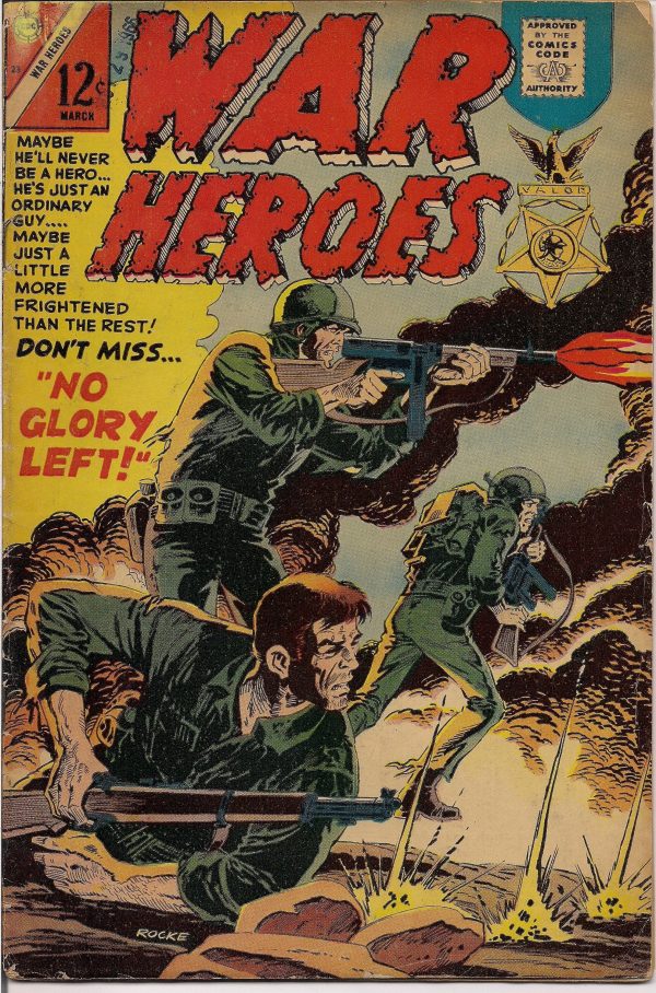 Charlton Comics,WAR HEROES, #23 1967, World War II Stories, Vietnam  Nam War Online