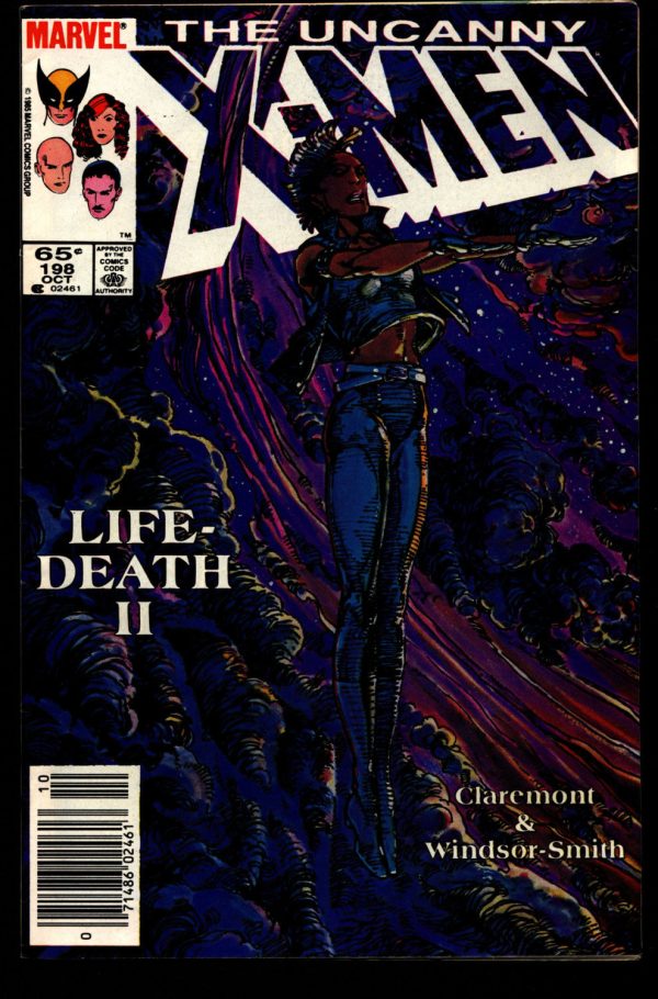 Uncanny X-MEN #198 Wolverine Chris Claremont Barry Windsor-Smith Rogue Storm Jean Gray Newstand For Cheap