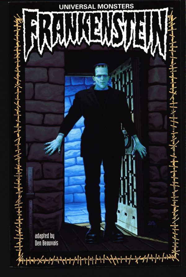 Universal Monsters: FRANKENSTEIN Boris Karloff, Den Beauvais Comic Book Based on Horror Classic James Whale Movie For Discount