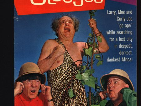 THREE 3 STOOGES #50 Gold Key Comics TV Comedy #10005-103 Moe Howard, Larry Fine, Curly Joe, Africa Jungle Monkey Business slapstick parody For Discount