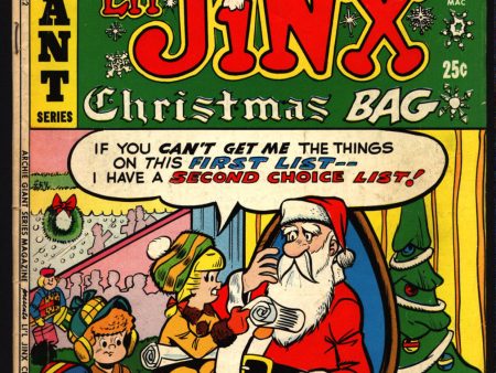 Archie Comics LI L JINX Christmas Bag #206 1972 Giant Series Magazine Fashion