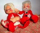 Vintage ANNALEE Santa Claus & Mrs Claus CHRISTMAS Couple For Cheap