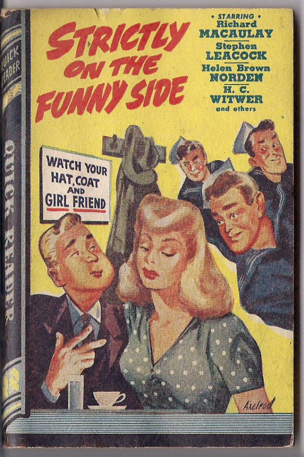 Strictly on the Funny Side Norden HUSSY HANDBOOK Macaulay Leacock Witwer Royce Quick Readers #125 Trashy HUMOR Pulp Fiction 1944 Hot on Sale