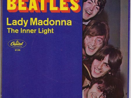 BEATLEmania! Mint! 7  Picture Sleeve, Beatles Fan Club PROMO,Lady Madonna,Inner Light,John Lennon,Paul McCartney,George Harrison,Ringo Starr For Sale