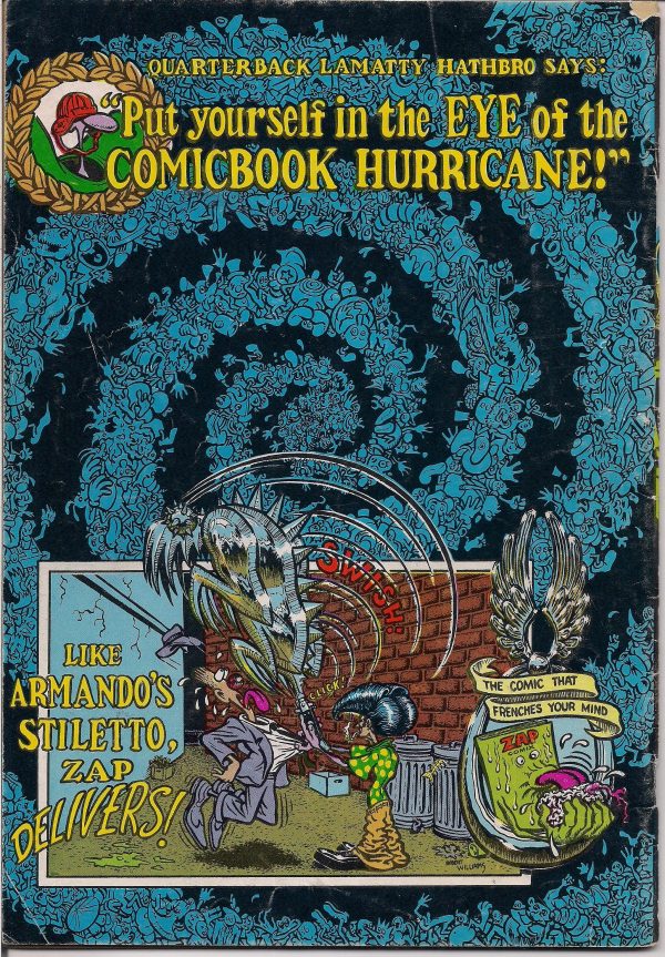 ZAP Comix #5 1st Robert CRUMB,(C) Moscoso,Robt Williams,Gilbert Shelton, Freak Bros,Wonder Warthog, Apex Novelty ADULT Dope Drugs Sex Psychedelic Underground on Sale