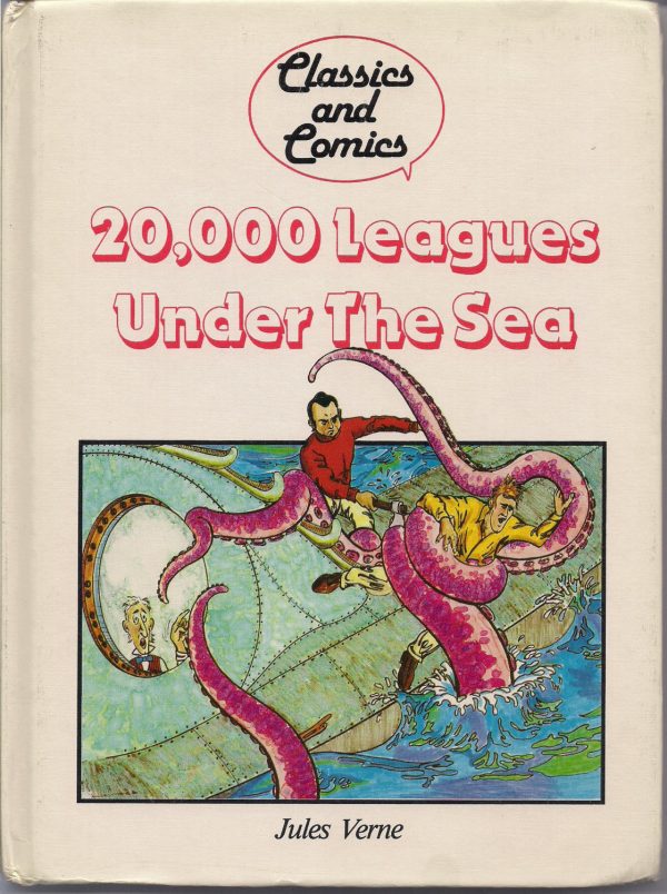 20,000 Leagues under the Sea JULES VERNE Comic Book & Text adaptation Hardcover Book Fashion