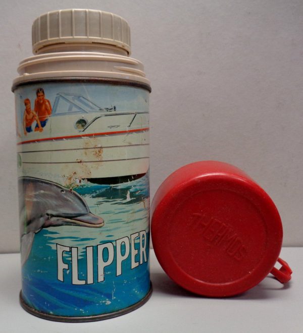 Uncommon,1966, FLIPPER,Vintage Thermos,Bottle #2822,Ivan Tors Films,Metro Goldwyn Mayer,Cult TV Show,King Seeley Thermos,bottle-nose dolphin Online now