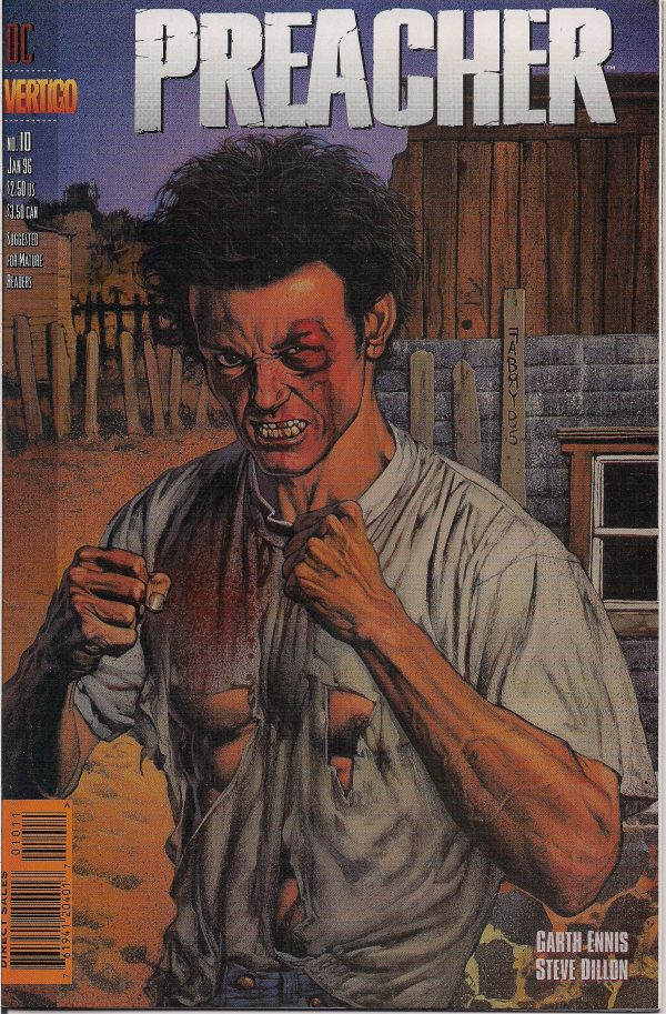 PREACHER #10, Garth Ennis,Steve Dillon,Jesse Custer,The Saint of Killers,Cassidy,Tulip,DC Comics Vertigo Press For Sale