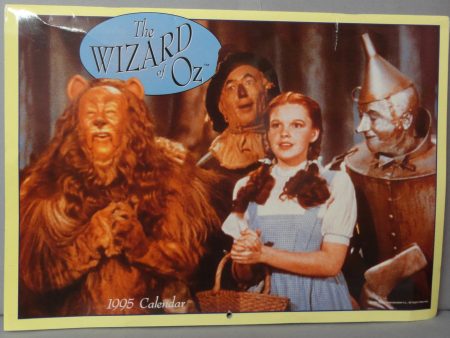 Wizard of OZ 1995 Calendar L FRANK BAUM Classic Children s Illustrated Fantasy M G M Movie Judy Garland Jack Hailey Bert Lahr Ray Bolger on Sale