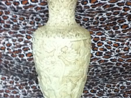 40 s   50 s Asian motif plaster white Kitsch Vase Online Hot Sale