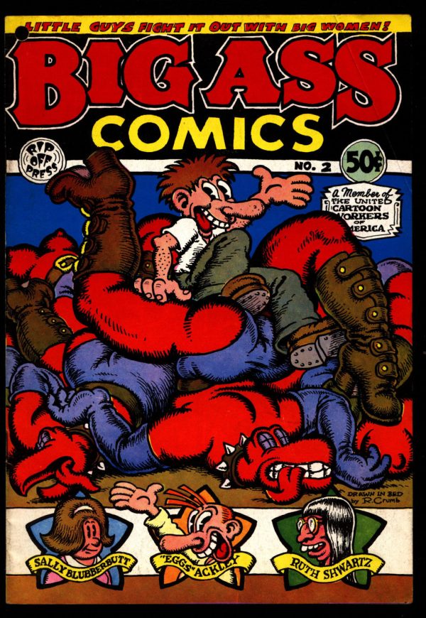 BIG A S S Comics #2 2nd Robert Crumb Matte Cover No Copyright Sex Humor Underground* Discount