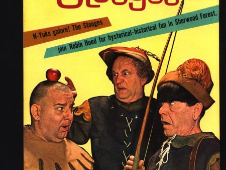 3 THREE STOOGES #47 Gold Key Comics TV Comedy #10005-006 Moe Howard, Larry Fine, Curly Joe, Slapstick Robin Hood Merry Men Parody Cheap