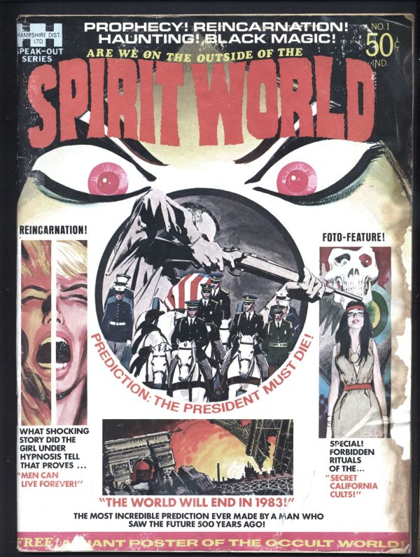 JACK KIRBY, Spirit World #1,1971,Neal Adams,Poster,Sergio Aragones,Nostradamus,Torquemada,Spanish Inquisition,DC Comics,Hampshire Dist Ltd Fashion