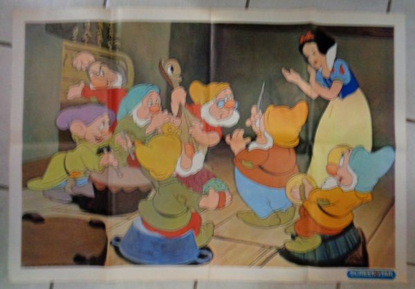 Walt Disney s SNOW WHITE and the SEVEN DWARFS, 1975 Vintage Poster book magazine For Discount