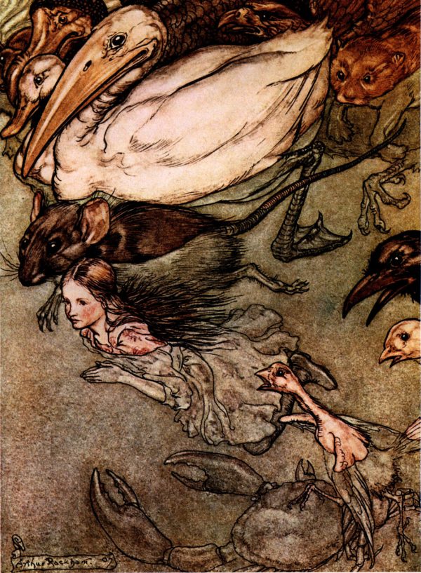 ARTHUR RACKHAM David Larkin Golden Age illustrator Lewis Carroll Nathaniel Hawthorne Brothers Grimm King Arthur Mother Goose Aesop Mermaids For Sale