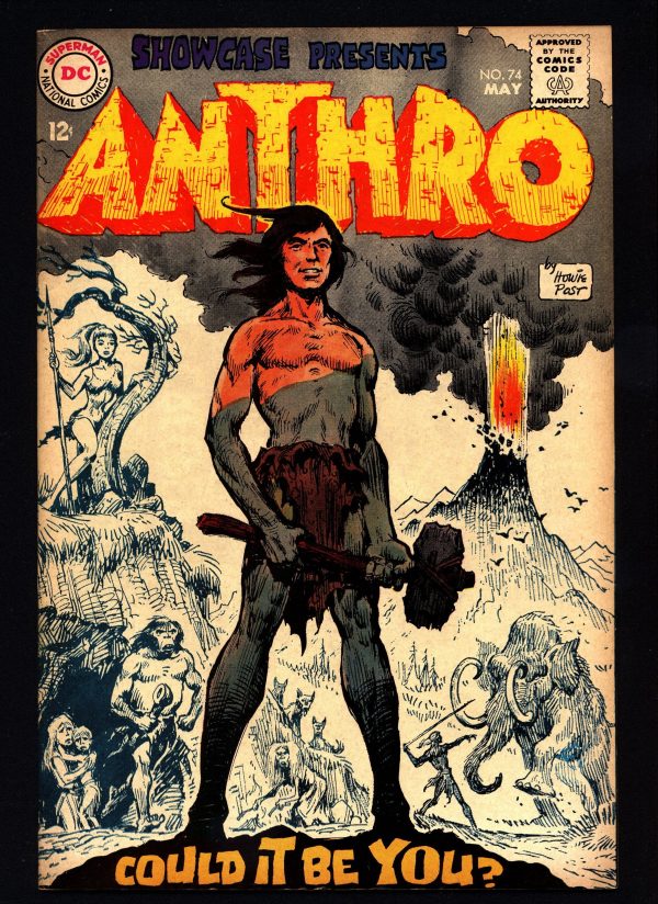 SHOWCASE 74, Beautiful, 1st Appearance of ANTHRO, Howie Post, Cro-Magnon, Neanderthal, DC Comics For Discount