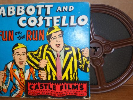 ABBOTT and COSTELLO in  Fun on the Run  8mm Complete Edition Film Movie Castle Films #811 on Sale