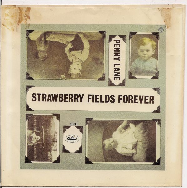 BEATLEmania! 7  Picture Sleeve,STRAWBERRY FIELDS Forever, Penny Lane,John Lennon,Paul McCartney,George Harrison,Ringo Starr Online Sale