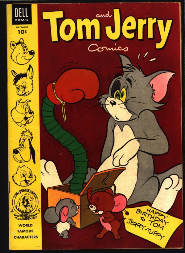 TOM and JERRY #122 1954 Dell Comics, Hanna Barbera, Cartoons, Droopy, Barney Bear, on Sale