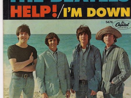 BEATLEmania! 7  Picture Sleeve, BEATLES MOVIE SOUNDTRACK, HELP,I m Down,John Lennon,Paul McCartney,George Harrison,Ringo Starr,British Invasion Cheap