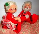 Vintage ANNALEE Santa Claus & Mrs Claus CHRISTMAS Couple For Cheap