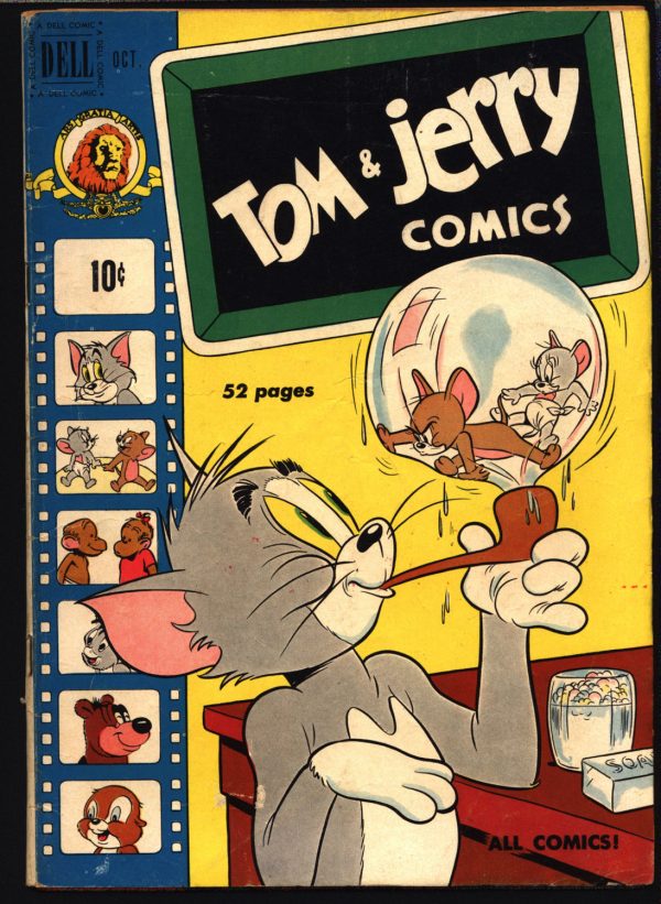 TOM and JERRY #75 1950 Dell Comics, Hanna Barbera, Cartoons, Droopy, Barney Bear, on Sale