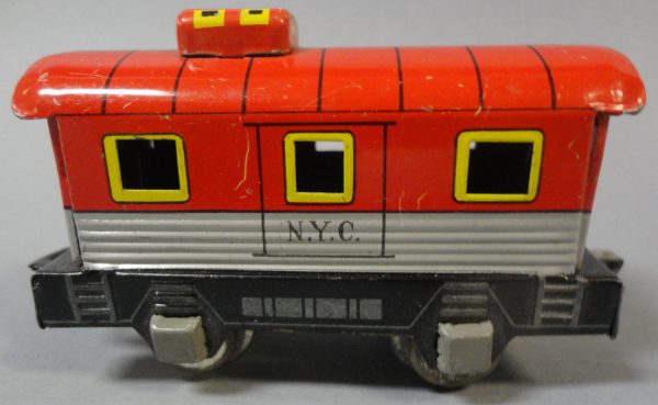 Made in Japan Early 1960s HAJI Tin Litho battery operated NEW YORK Central Train set Fashion