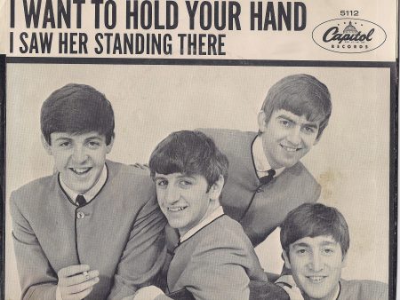 BEATLEmania! 7  Picture Sleeve, I Want To Hold Your Hand, I Saw Her Standing There, John Lennon,Paul McCartney,George Harrison,Ringo Starr Online Hot Sale