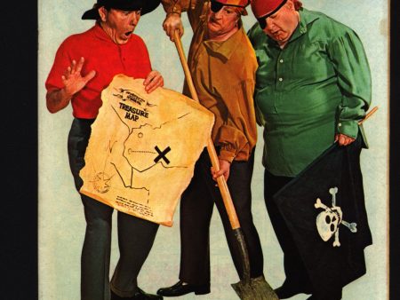 THREE STOOGES #46 Gold Key Comics TV Comedy #10005-003 Moe Howard, Larry Fine, Curly Joe, slapstick Pirates Buried Treasure parody For Sale