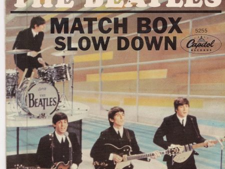 BEATLEmania! 7  Picture Sleeve,MATCH BOX,Slow Down,John Lennon,Paul McCartney,George Harrison,Ringo Starr,British Invasion Cheap