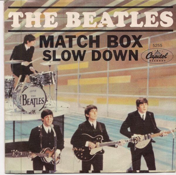 BEATLEmania! 7  Picture Sleeve,MATCH BOX,Slow Down,John Lennon,Paul McCartney,George Harrison,Ringo Starr,British Invasion Cheap