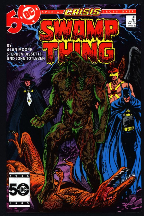 SWAMP THING 46 Alan Moore DC Comics Stephen Bissette John Totleben Batman Phantom Stranger Supernatural Magic Gothic Horror Anti-Super Hero on Sale