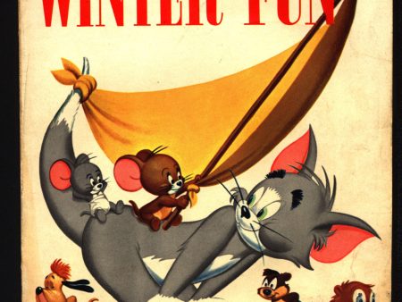 TOM and JERRY Winter Fun #3 1954 Dell Giant Comics, Hanna Barbera, Cartoons, Droopy, Barney Bear, Online