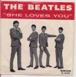 BEATLEmania! 7  Picture Sleeve Beatles,She Loves You-I ll Get You,John Lennon,Paul McCartney,George Harrison,Ringo Starr,British Invasion Sale