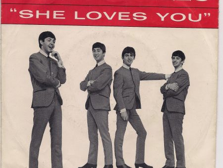 BEATLEmania! 7  Picture Sleeve Beatles,She Loves You-I ll Get You,John Lennon,Paul McCartney,George Harrison,Ringo Starr,British Invasion Sale