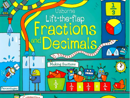 Usborne Lift-The Flap Fractions & Decimals on Sale