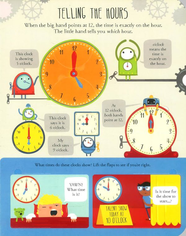 Usborne Lift-The Flap Telling The Time Hot on Sale