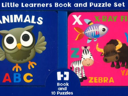 Little Learners Book & Puzzles Animal A B C For Sale