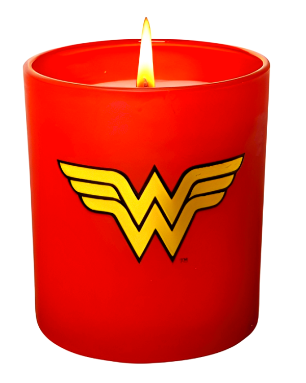 Wonder Woman Large Glass Candle Online