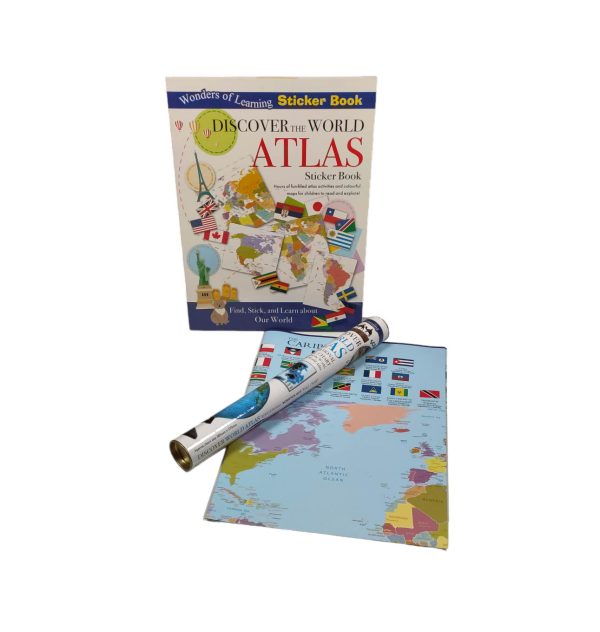 Wonders of Learning Box Set - Discover Atlas & World Flags (Educational Box Set) For Discount