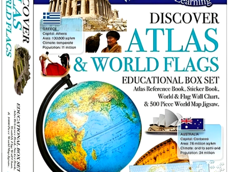 Wonders of Learning Box Set - Discover Atlas & World Flags (Educational Box Set) For Discount