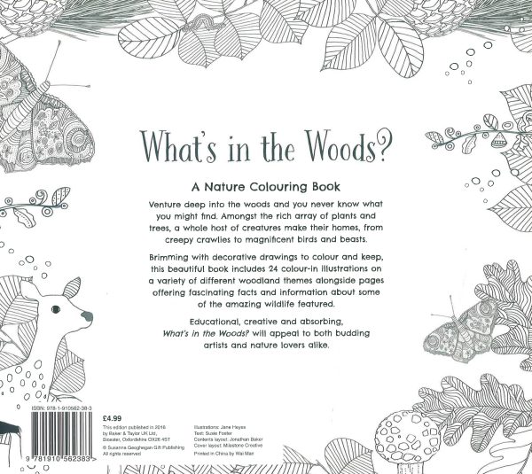 What s In The Woods: Your Nature Colouring Book Sale