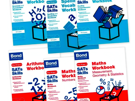 Bond SATs Skills 8-9 years Year 4, 6 book collection set Maths & English Online now