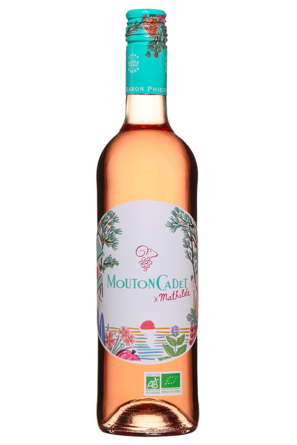 Baron Philippe de Rothschild Mouton Cadet Rosé x Mathilde 2023 Fashion